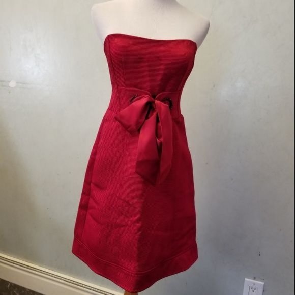 Nanette Lepore tube top Rhinestone detail dress women's size 2 (259) - Picture 8 of 13